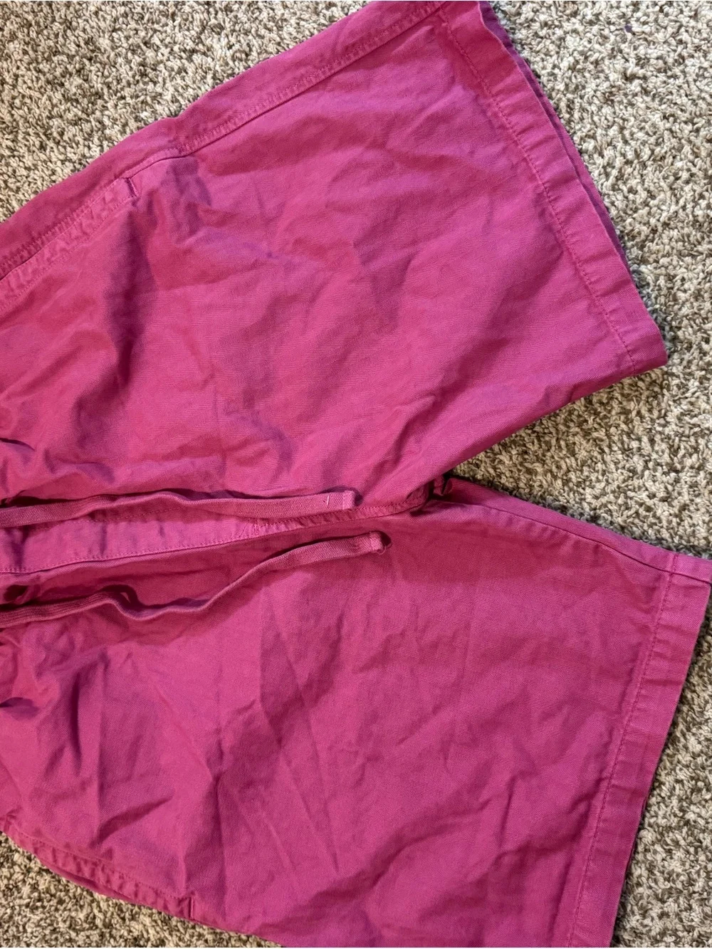 Carhartt Pink Rainer Herringbone Drawstring Shorts Size Medium